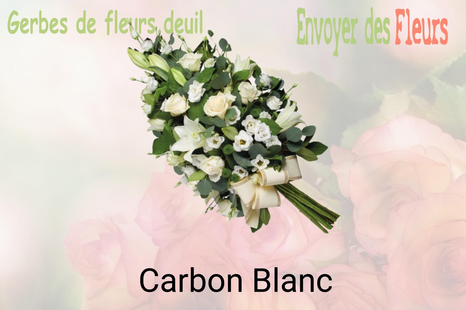 Gerbe de fleurs de deuil livrée à Carbon-Blanc